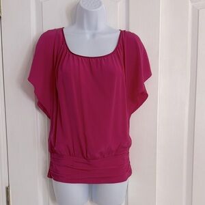 White House Black Market Fuchsia Blouse